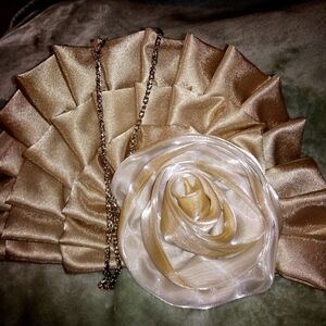 Bijoux Terner Elegant Flower Clutch Prom Dance Dinner Date